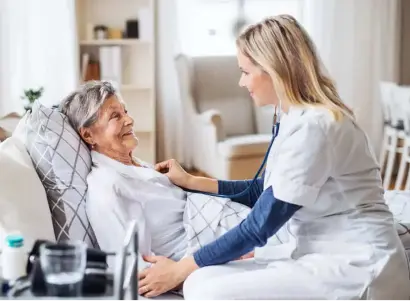 Doctor checking patient